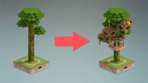 Jungle Tree House Design Minecraft Youtube