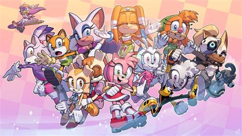 Rouge The Bat Amy Rose Blaze The Cat Cream The Rabbit Vanilla The Rabbit And More Sonic