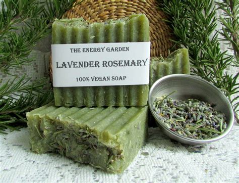 Rosemary And Lavender Handcrafted Soap Bar 100 Vegan Natural Etsy