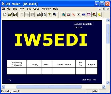 Bet you didn't expect this. QSL Maker - Ham Radio Library