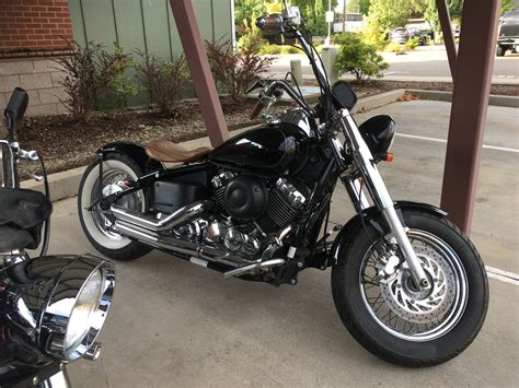This motorcycle is super clean, omfortable and reliable, et seen riding this bike and you will turn heads. 2008 V-star 650 | Yamaha v star, Bobber, Bike