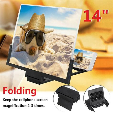 14 Inches 3d Hd Phone Screen Magnifier Amplifier Movie Video Enlarger