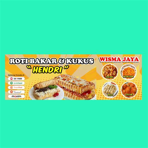 Contoh Banner Roti Bakar Dan Street Food Jadi Satu Tips Mendesain