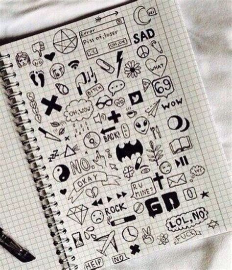 Love doodles but drawing scares you? notebook doodles - Google Search | Kritzeleien, Buch ...