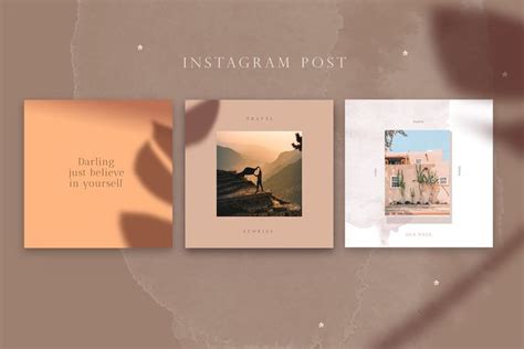 Modern Instagram Post Tata Letak Foto Desain Tata Letak