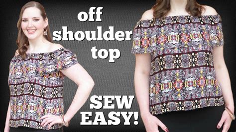 How To Make An Off The Shoulder Top From Scratch Sewing Projects For