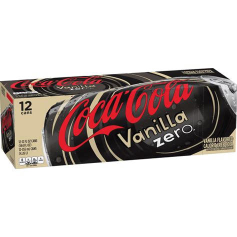 Coca Cola Vanilla Zero Sugar Fridge Pack Cans 12 Fl Oz 12 Pack Cola
