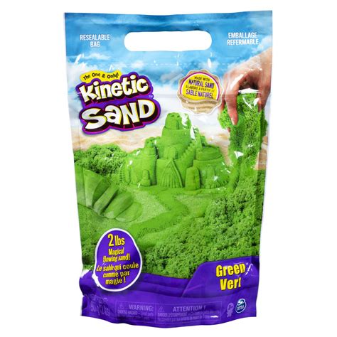 Kinetic Sand The Original Moldable Sensory Play Sand Green 2 Pounds