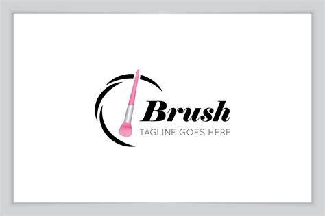 Makeup Brush Logo And Salon Icon Vector Illustration Par