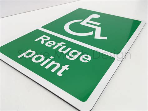 Aluminium Composite Refuge Point Signs Steve Marsh Design