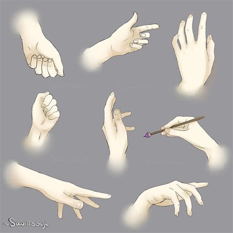 Step By Step Hands Poses Tutorial By Saviroosje On Deviantart