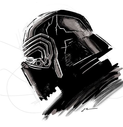 How To Draw A Cute Cartoon Kylo Ren Easy Chibi Step B