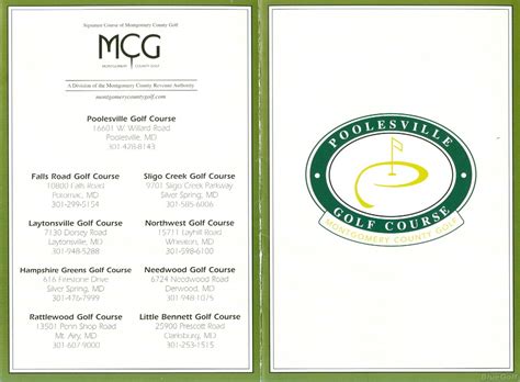 Poolesville Golf Course Course Profile Course Database