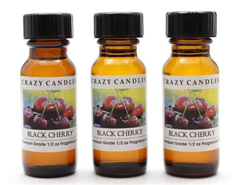 Black Cherry 3 Bottles 12 Fl Oz Each 15ml Premium Grade Scented Fragrance Oil By Crazy