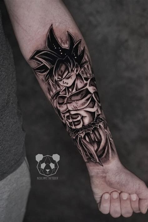 Ultra Instinct Goku Tattoo Tattoos Dragon Ball Tattoo Gamer Tattoos