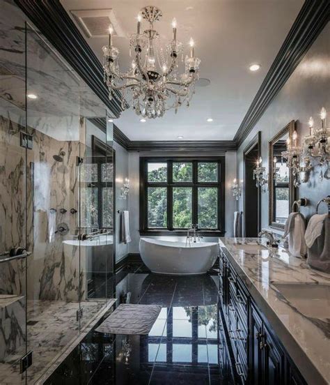Luxurious Marble Bathroom Traditional Bathroom Designs House Design