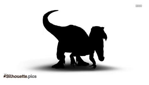 Jurassic Park Silhouette Vector Clipart Images Pictures