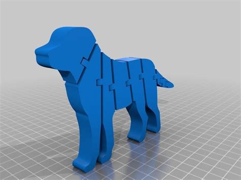 Flexi Labrador Dog By Clausriber Thingiverse Cool 3d Prints 3d