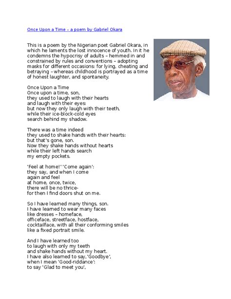 Famous Nigerian Poets And Poems