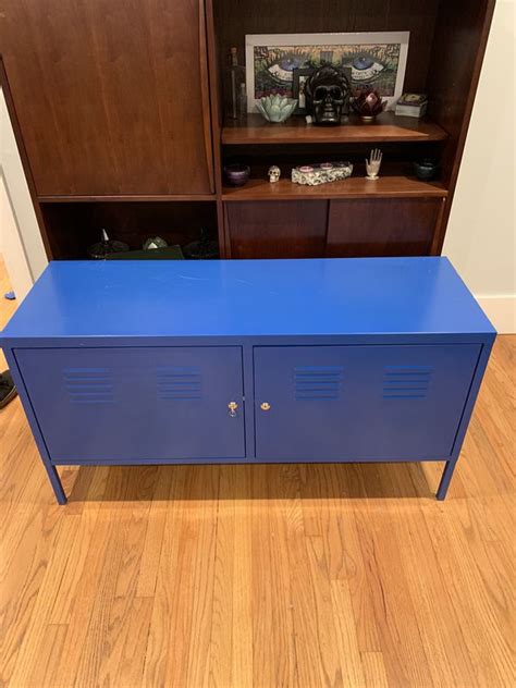 Storage combination47 1/4x13 3/4x22 1/2 . Ikea Blue PS Locker Cabinet / Credenza for Sale in Long ...