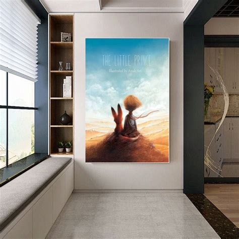 The Little Prince Poster Canvas Movie Poster Unframe Etsy
