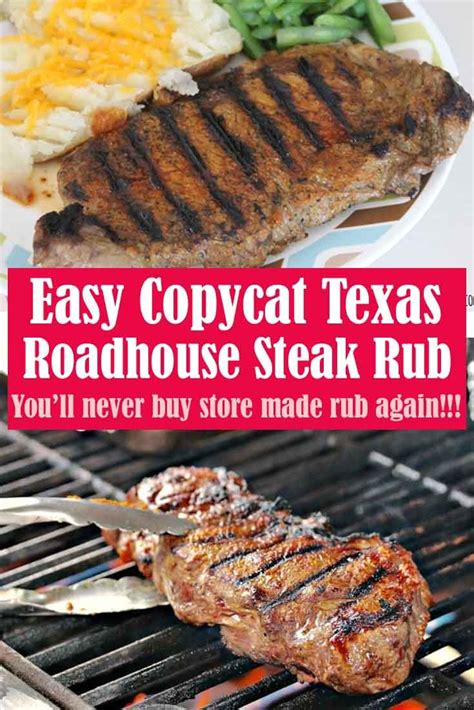 Easy Copycat Texas Roadhouse Steak Rub Debstudio In 2020 Texas