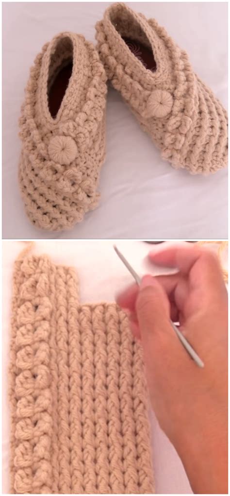 Crochet Fast And Easy Slippers For Adults Crochet Ideas