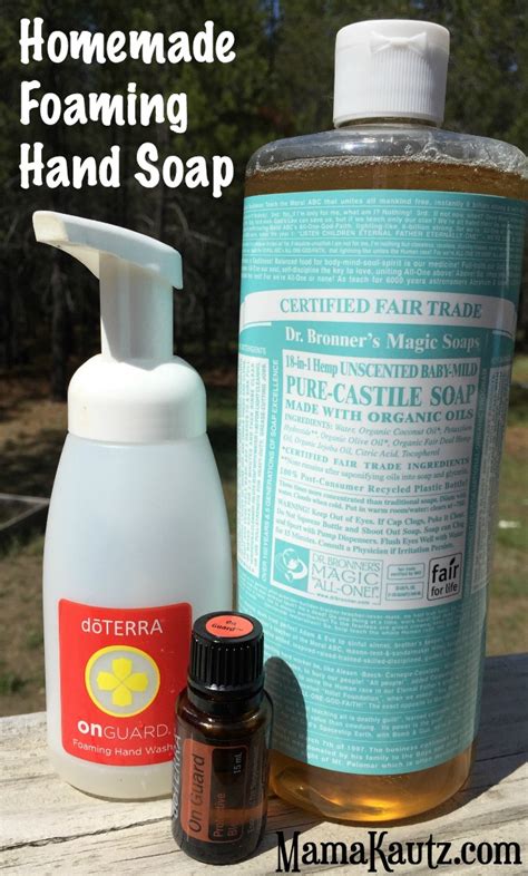 She was foaming at the mouth when she heard of her child's misdeeds. DIY On Guard Foaming Hand Soap ⋆ Mama Kautz