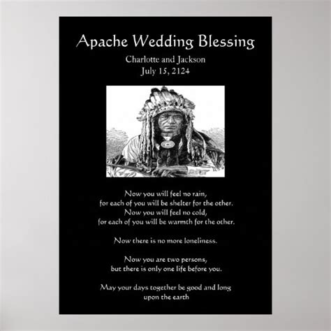 Apache Wedding Blessing Cheif Poster