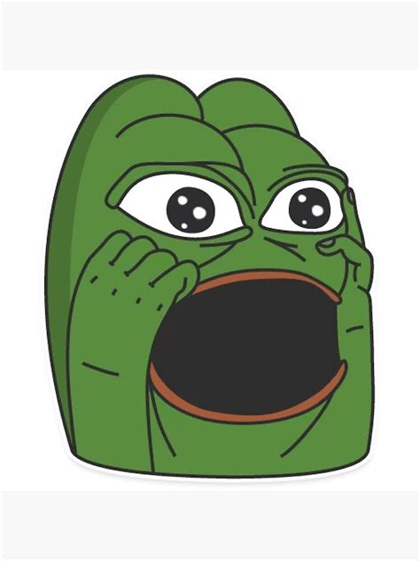 Póster Pepega Emote De Renukabrc Redbubble