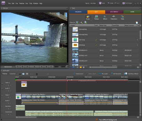 Create astonishing video stories and export them to other devices, disks or upload them to video sharing websites with this powerful application. Adobe Premiere Elements 7