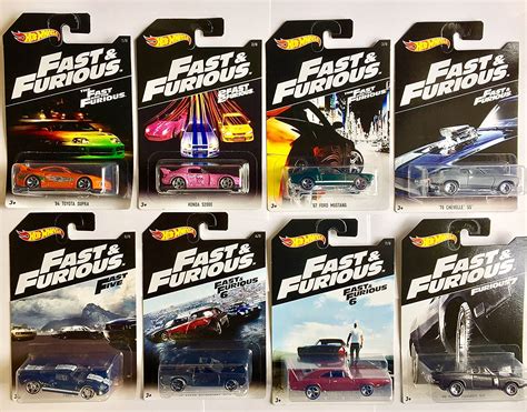 Buy Hot Wheels Fast And Furious Set Of 8 2016 Exclusive 164 Online At