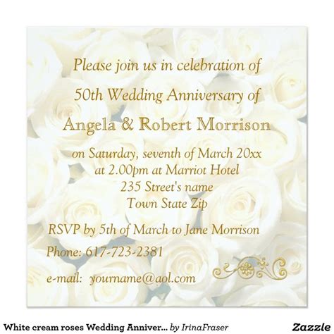 Create Your Own Invitation Zazzle Wedding Anniversary Invitations