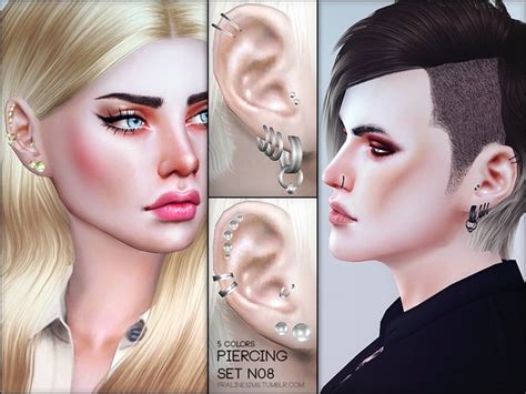 The Sims Resource Piercing Set N08 By Pralinesims Sims