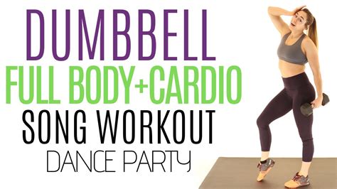 FULL BODY CARDIO Workout DANCE PARTY W WEIGHTS MIN Standing Dumbbell Low Impact HIIT To