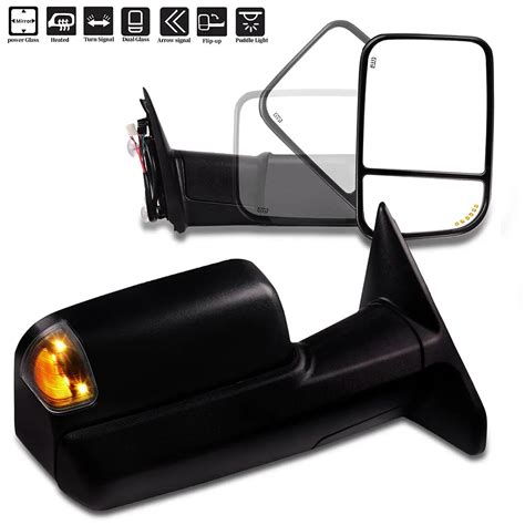 Buy For Dodge Towing Mirrors Scitoo Black Rear View Mirrors For 2009 2017 Ram 1500 2010 2017 Ram