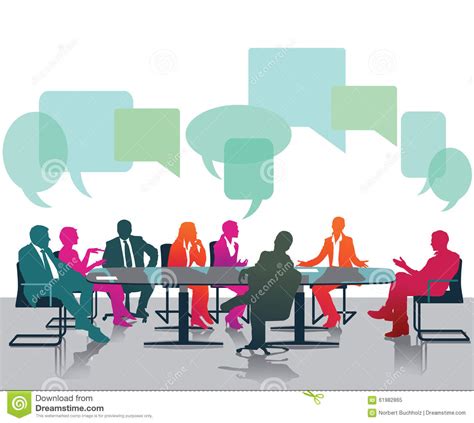 Opinions And Discussions Stock Photo - Image: 61982865