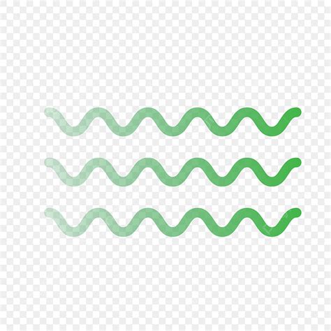 Green Wavy Lines White Transparent Green Wavy Line Minimalist