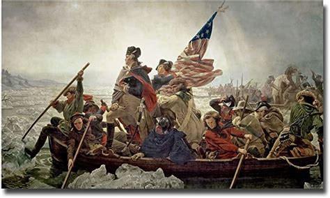 Washington Crossing Delaware River In 1776 By Emanuel