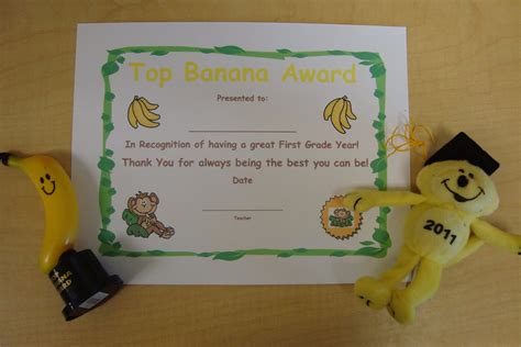 My First Grade Backpack Top Banana Awards