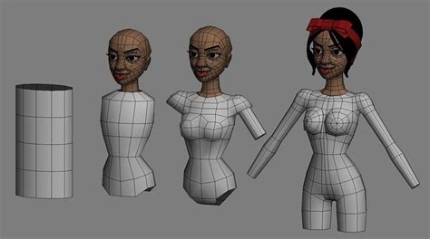 tutorial about 3d character modeling with tutorials images layth jawad female character design