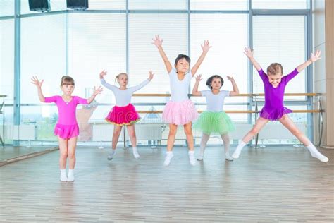 Boys Girls Little Kids Dancing Ballet School Stock Photos Free