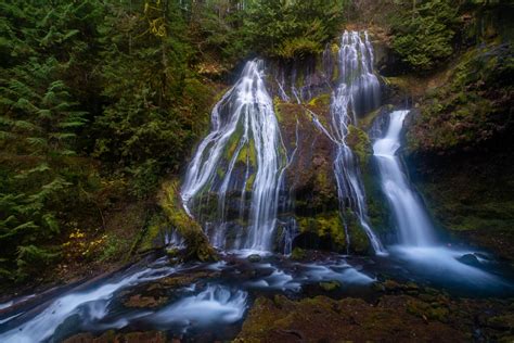 Panther Creek Falls Ford Pinchot National Forest Usa Waterfalls