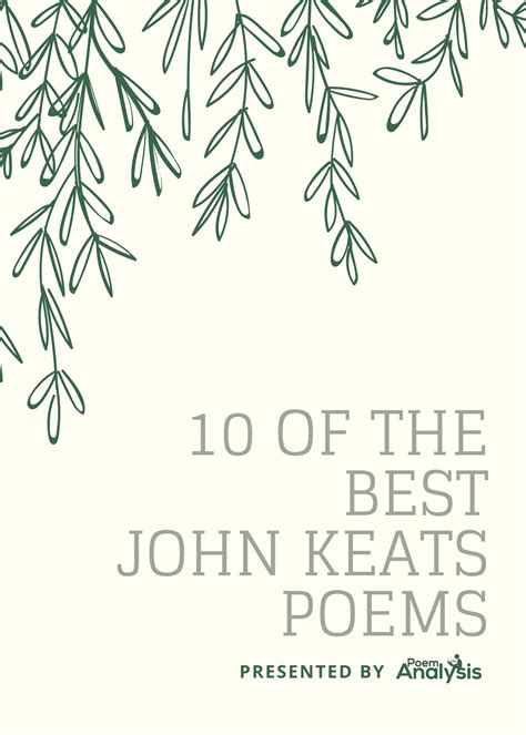 10 of the best john keats poems poet lovers must read