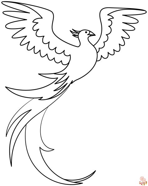 Phoenix Coloring Pages Printable Free And Easy For Kids