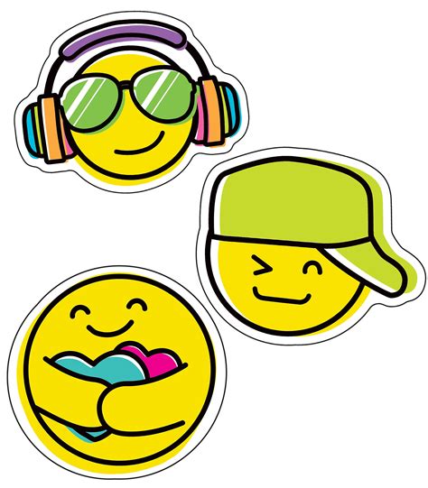 Buy Carson Dellosa Kind Vibes Smiley Face Cutouts 36 Emoji Cutouts For