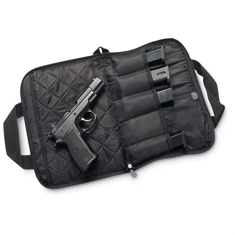 Python Pistol Rug With 5 Mag Pouches Black 132147 Gun Cases At