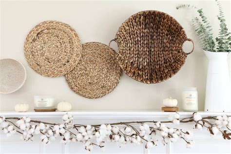 How To Style And Hang Baskets On The Wall Diy Baskets On Wall Plates
