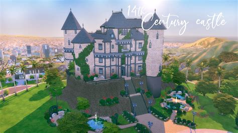 14th Century Castle ⚔️ No Cc Sims 4 Speed Build Youtube