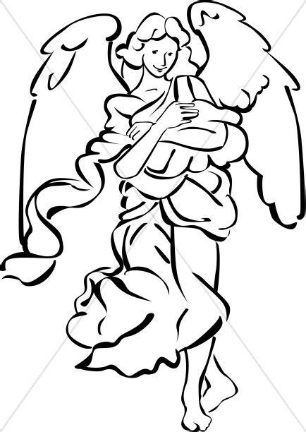 Angel Clipart Black And White Free Download On Clipartmag